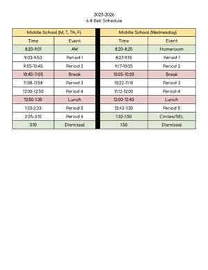 bell schedule 6_8